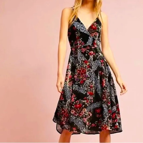 Anthropologie Dresses & Skirts - NWOT Anthropologie Eri + Ali burnout velvet floral dress 10